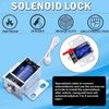 Gun Safe Replacement Lock Chrome Digital Keypad Electronic Lock, Solenoid