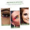 Healvian 4Pairs Eye Makeup Stickers Glittery Green Fake Eyelash Stickers