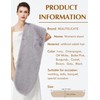 BEAUTELICATE Women's Faux Fur Shawl Stoles Wrap Faux Fur Scarf