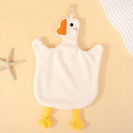 Cute goose towel hanging handkerchief towel absorbent dishcloth wiping cute towel eating hand kitchen wrist towel 2ea