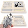 9 Watchmaker's Screwdrivers in Real Wooden Box S1 Deluxe Star