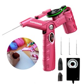 Needle Felting Machine for Quick Felting, Electric Felting Needle Machine Kit with Speed Control, Needle Felting Tool for Wool Painting and Felted Animals, Pink