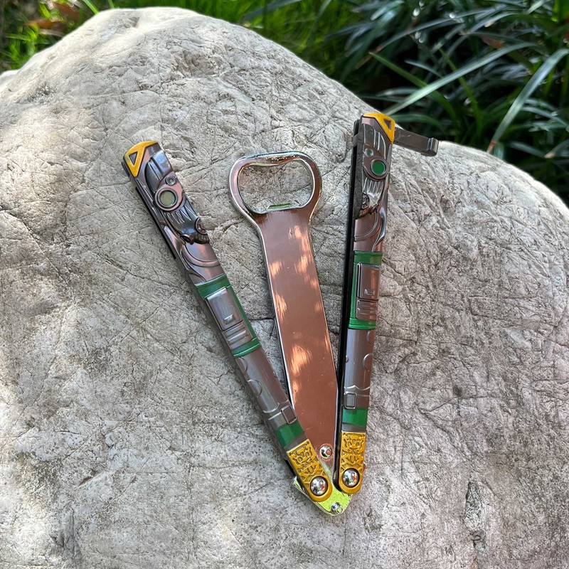 Octane Heirlooms Balisong Trainer Bottle Opener Alloy Legends Game Gift