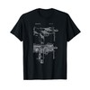 Vintage MAC-10 Uzi Blueprint Shirt - Machine Gun Drawing Tee