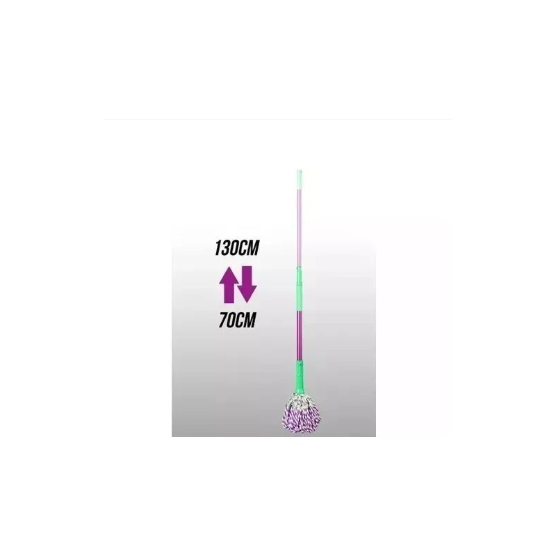 ML 3 Trapeadores Mágicos Auto Exprimibles Retráctil Giratorios