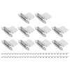 sourcing map 3/8" Cabinet Kitchen Inset Hinges, 10Pcs Self Closing