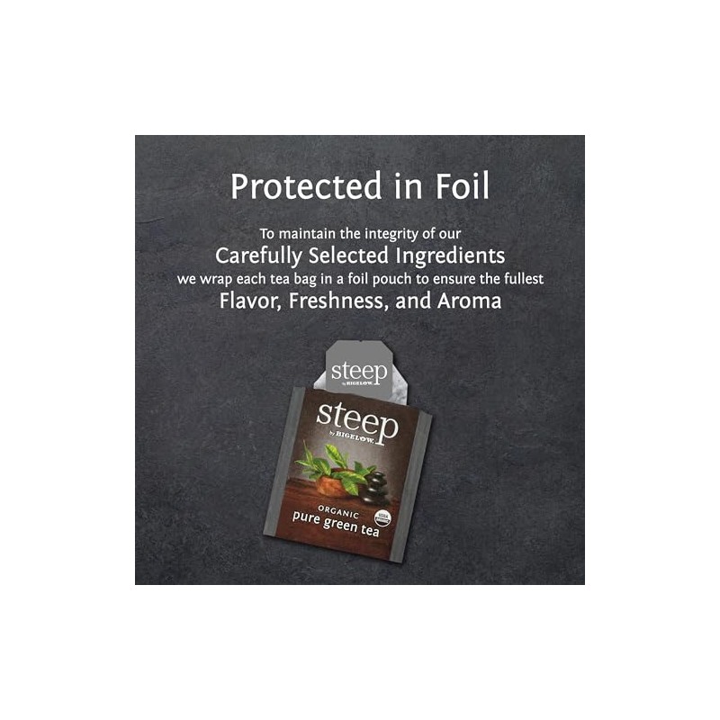 Bigelow Organic Pure Green Tea - 120 Tea Bags Total