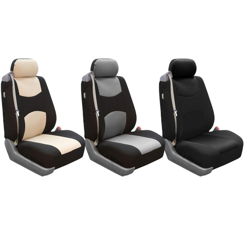 FH Group Front Set Cloth Car Seat Cover for Bucket