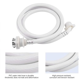 Washing Machine Water Inlet Hose, White Long Length Washer Pipe Washer Pipe Tube Connector White Color Long Length(2M)