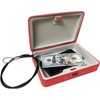SEPOX® Water/Fire-Resistant Portable Security Case Lock Box Steel, Small Personal