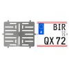 Frameless License Plate Holder Stainless Steel 0.8 mm Thick (for