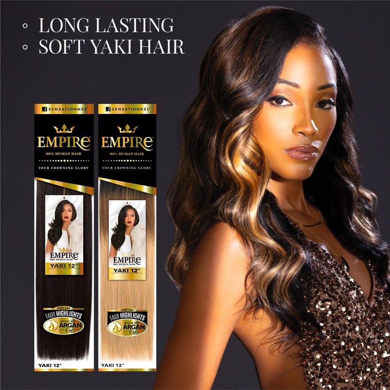 Sensationnel Empire yaki human hair - Tangle Free Weaving for