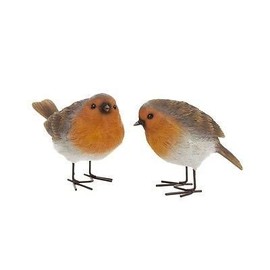 London Ornaments Set of 2 Robins (Set of 2 Robins A)