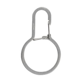 Nite Ize DualPass Dual Chamber Key Ring, Split Ring Keychain Alternative for Home Car Keys