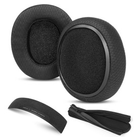 HAIZEEN Ear Pads and Headband Compatible with Skullcandy Crusher Evo Wireless Headphones Ear Pads Replacement Cushion (Breathable Fabric/High-Quality Foam)