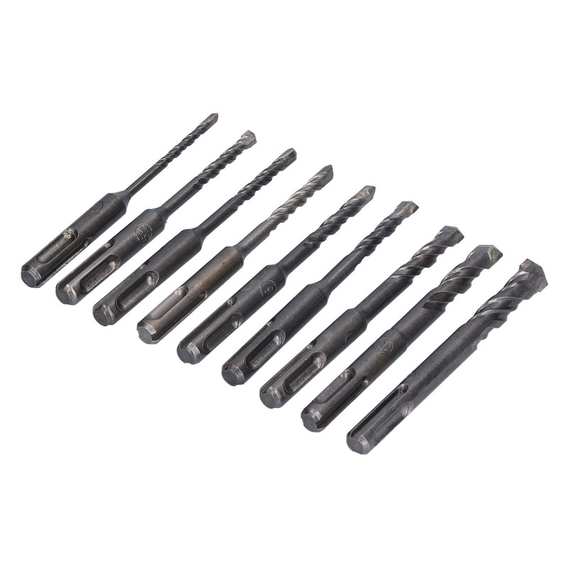 Masonry Drill Bit Set Carbide Tip Rotary Hammer Tool for