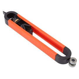 Herramienta de Trazo de Medidor de Contorno, Herramienta de Trazo Preciso Ajustable con Bloqueo para Construcción de Carpintería Duplicador de Perfil de Esquina de Borde Irregular, Naranja(Tipo 1)