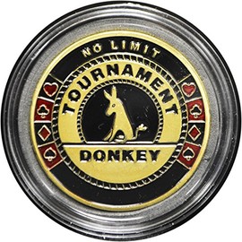 MRC Poker Hand Painted Poker Card Guard Protector - Donkey