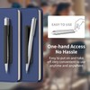 ELETIUO Pencil Holder For Most Pens,Pencils,Self-Adhesive Stick To Notebooks,Diary,Desks,Whiteboards Or