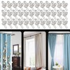 Heavy Duty Metal Curtain Drapery Hooks (50 Pack) Curtains, Drapes,