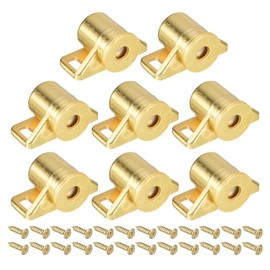 QUARKZMAN Set of 8 Magnetic Cabinet Door Catches Zinc Alloy Magnetic Cabinet Locking Hardware for Kitchen Cabinet Wardrobe Furniture Doors Gold