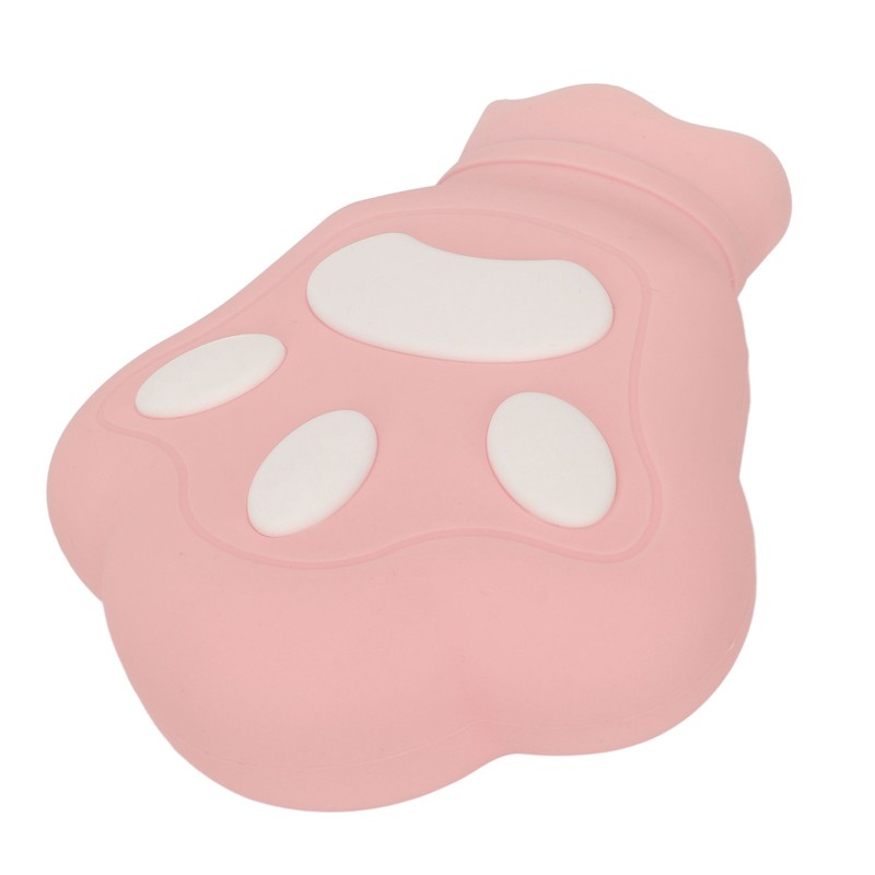 Hot Water Bag Silicone Hot Compress Portable Cartoon Bear Paw