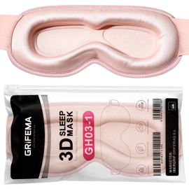 GRIFEMA Sleep Mask, 100% Blackout 3D Eye Mask for Men & Women