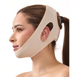 SHAPE CONCEPT High-Compression 319 Chin Strap for Sleeping, Double Chin Reducer, Powernet Face Lift Chin Strap
