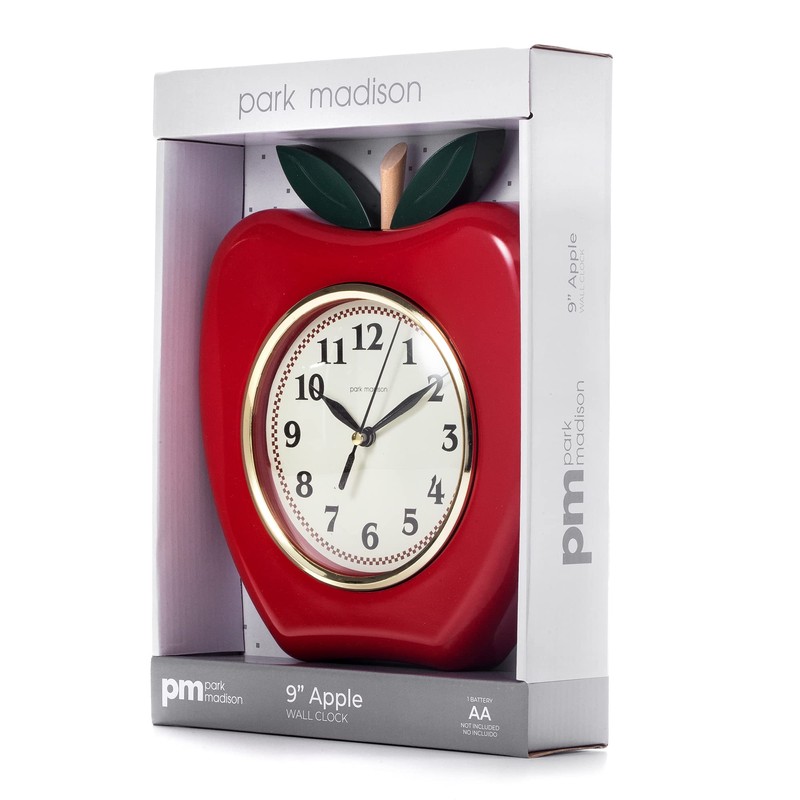 Park Madison Apple 9 Inch Quality Quartz Battery Operated 3