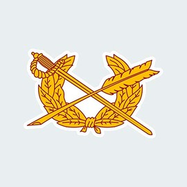 fagraphix Army JAG Emblem Sticker Decal Self Adhesive Judge Advocate General Sticker Military Law Justice 4.00" Wide