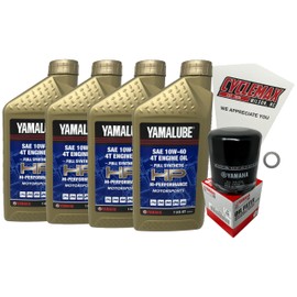 Cyclemax Full Synthetic Oil Change Kit compatible with 2000-2005 Yamaha YZF-R1