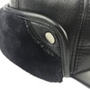Sandy Ting Winter Leather Baseball Cap Earflap Fitted Hats Men