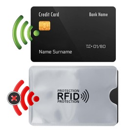 Cobee 30 pcs Colorful RFID Card Sleeves, RFID Blocking Credit Card Holder Lightweight Identity Card Protector Theft Protection Secure Sleeve for Women Men