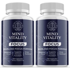 Mind Vitality (2 Pack) Mind Vitality Focus Nootropic Supplement - Brain Productivity Support