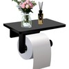 Toilet Paper Holder with Natural Marble Shelf for Bathroom Washroom,Wall