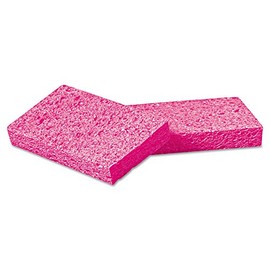 Boardwalk CS1A Small Pink Cellulose Sponge, 3 3/5 x 6 1/2", 9/10" Thick, Pink (Case of 48)