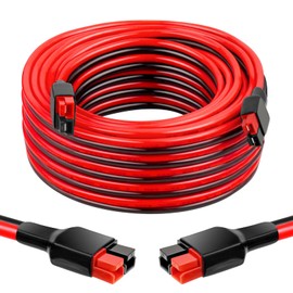 XRDS -RF 10AWG Anderson-Style Extension Cable 35FT, Anderson-Style 30A Connectors, Tinned Copper with PVC Jacket, Power Connect/Disconnect for Solar Panels, RVs, and Battery Systems