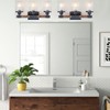 Feohak 3-Light Bathroom Light Fixtures, Farmhouse Bathroom Vanity Light Rustic
