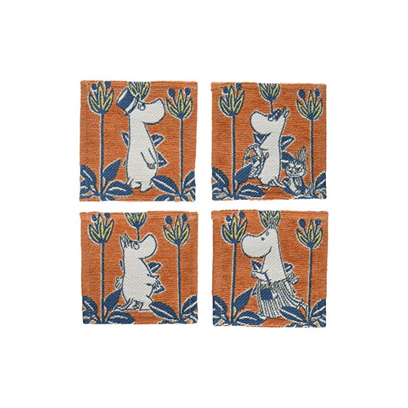 Marushin 1425007600 Moomin Coaster H10 x W10 cm Orange Maze