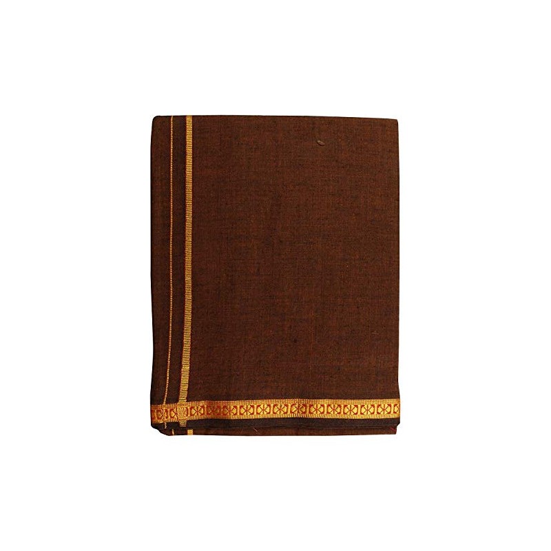 Stylesindia Fancy Border Colored Single Layer Pentex Dhoti Mundu Vesti