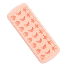 Zerodeko Light Pink Star Moon Heart Shape Ice Mold Food Grade Ice Cube Maker for Treats Pudding Jelly Easy Release and Clean