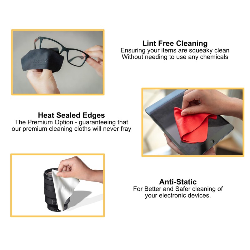 Ed Hicks Microfibre Cleaning Cloths for All Types of Displays,