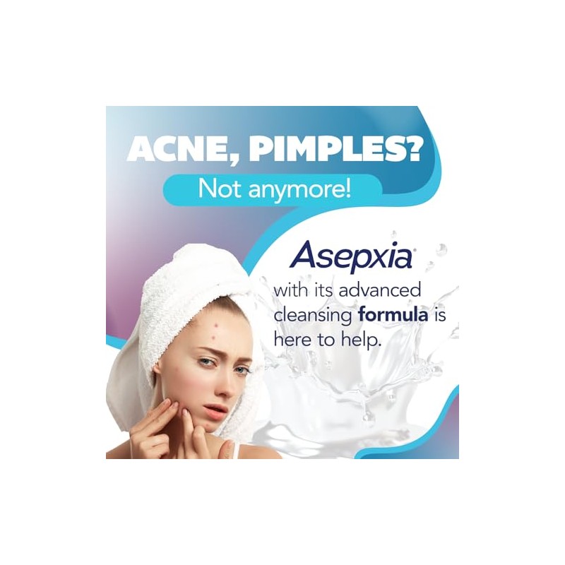 Asepxia Acne Treatment Scrub Cleansing Bar Soap | Removes pore-clogging
