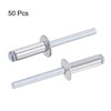 sourcing map Blind Rivets Aluminum 6mm Diameter 20mm Grip Length