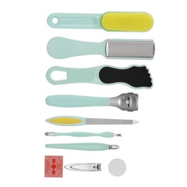 Healvian 10pcs Foot Rubbing Board Pedicure File Kit Exfoliating Tools for Nail Care -resistant Foot Care Accessories for Home Salon Use