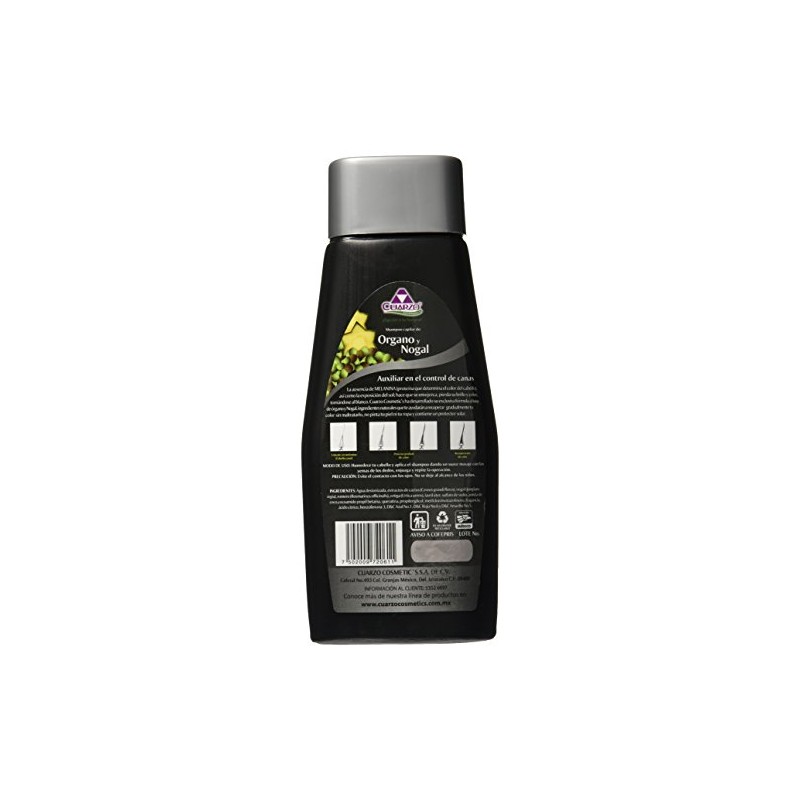 Shampoo Cuarzo Organo y Nogal, 550 ml