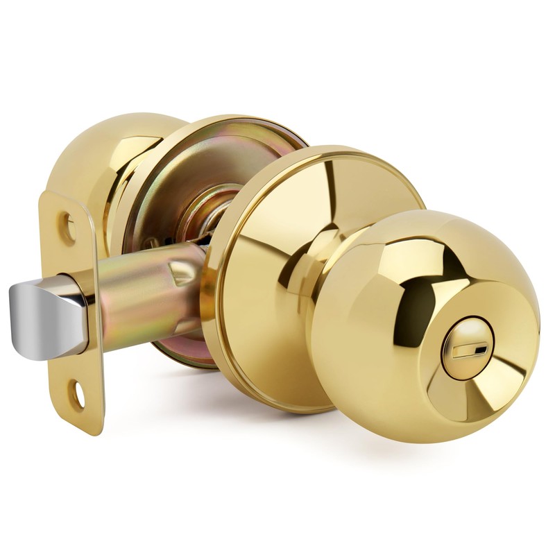 Gaurqiah Keyless Privacy Door Knob, Ball Design Doorknob for Interior,