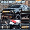 Nilight 2PCS 24 inch Truck Grille Strobe Lights Strip 384