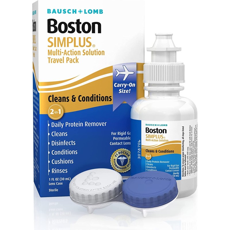 Boston Multi-Action Solution, Simplus Travel Kit, Pack of 8