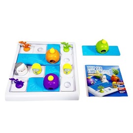 Gemmicc Travel Games,Brain Games for Kids,Divers and Shark Puzzle Games,Brain Teasers Puzzles,Preschool Learning Logical Board Game for Children